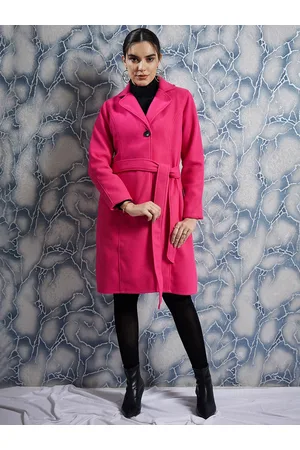 ATHENA Single-Breasted Woollen Overcoat