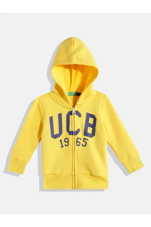 Benetton Boys Brand Logo Printed Hooded Sweatshirt