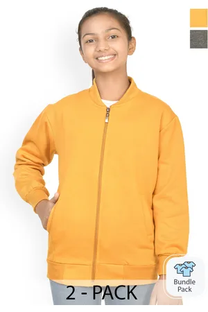 BAESD Girls Fleece Lightweight Open Front Jacket