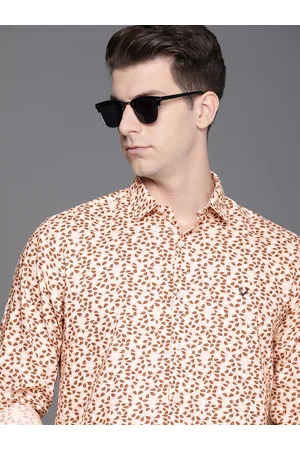 Allen Solly Cotton Linen Sport Slim Fit Floral Opaque Printed Casual Shirt