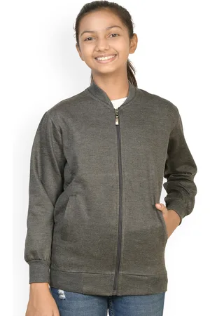 BAESD Girls Fleece Lightweight Bomber Jacket