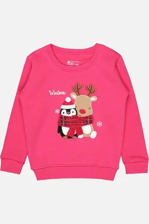 BodyCare Girls Graphic Printed Fleece Pullover Sweatshirt