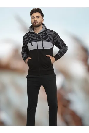WILD WEST Printed Hooded Cotton Fleece Tracksuits