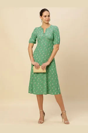 Chemistry Floral Printed A-Line Midi Dress