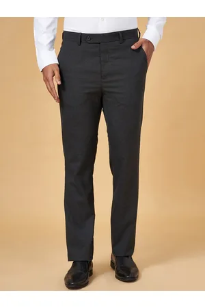 Buy Low-Rise Slim Fit Flat-Front Trousers Online at Best Prices in India -  JioMart.