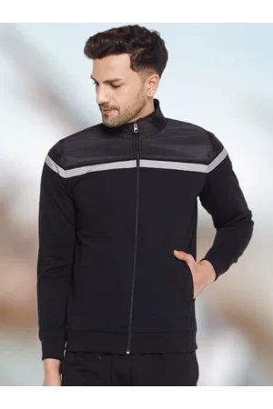 WILD WEST Striped Mock Collar Tracksuit
