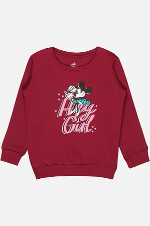 BodyCare Girls Minnie & Friends Printed Fleece Pullover Sweatshirt