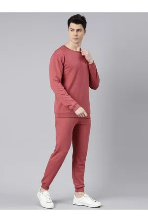 Bushirt Pure Cotton Round Neck Sweatshirt With Joggers