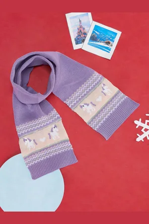 Pantaloons Girls Self Design Knitted Muffler