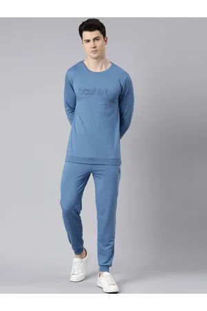 Bushirt Embroidered Pure Cotton Sweatshirt With Joggers