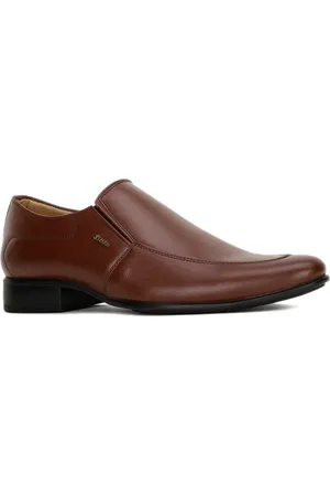 Bata Men Textured Formal Slip-On Shoes