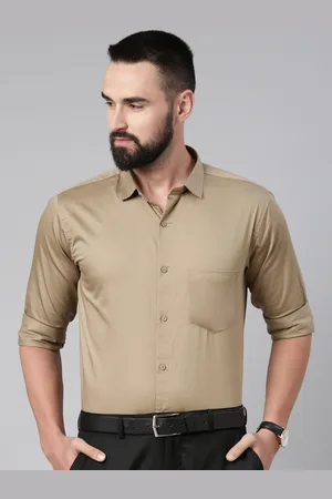 Majestic Men Comfort Slim Fit Opaque Cotton Casual Shirt