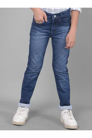 Crimsoune Club Boys Slim Fit Light Fade Stretchable Jeans
