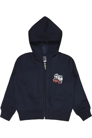DYCA Boys Hooded Fleece Bomber Jacket
