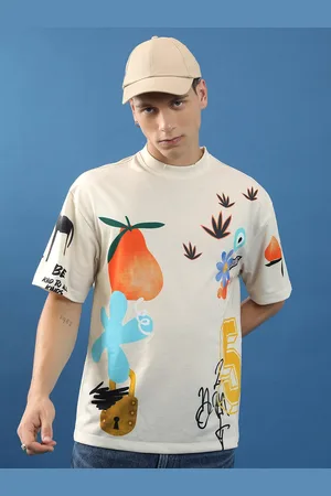 Highlander Unisex Conversational Printed Oversized T-shirt