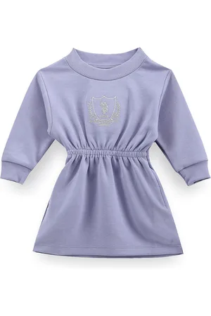 Ralph Lauren Girls Long Sleeve Fit & Flare Dress