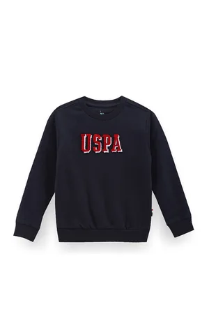 Ralph Lauren Boys Typography Printed Pure Cotton Pullover