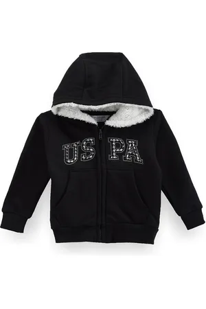 Ralph Lauren Girls Printed Front-Open Sweatshirt