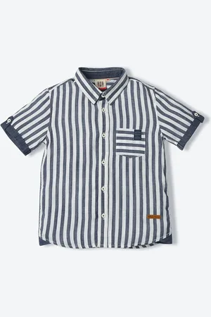 Ed-a-Mamma Boys Striped Cotton Casual Shirt