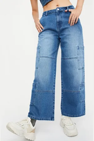 Max Collection Women Mid-Rise Clean Look Heavy Fade Pure Cotton Jeans