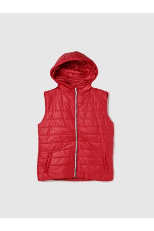Max Collection Boys Sleeveless Hoooded Padded Jacket