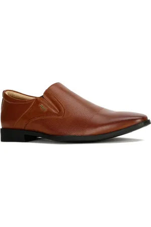 Bata Men Perforated Formal Slip-On Shoes