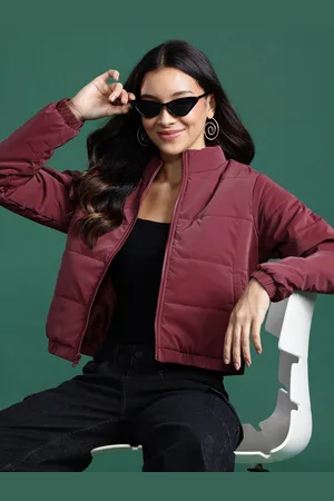 DressBerry Women Solid Padded Jacket