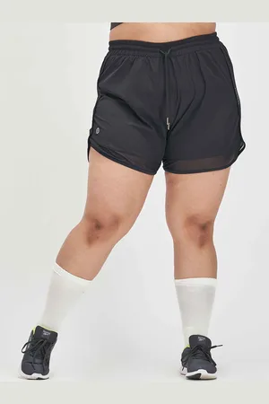 Spirit Animal Women Plus Size Mid Rise Sports Shorts