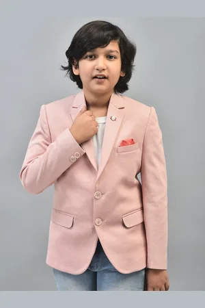 Crimsoune Club Boys Single-Breasted Casual Blazer