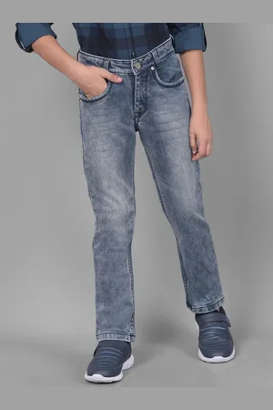 Crimsoune Club Boys Slim Fit Mid-Rise Clean Look Stretchable Jeans