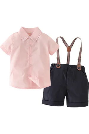 Stylecast Boys Pink Shirt With Shorts Clothing Set
