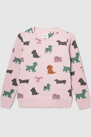Max Collection Girls Conversational Printed Long Sleeves Sweatshirt