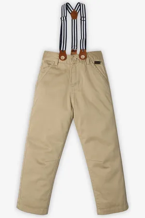 Ed-a-Mamma Boys Mid-Rise Cotton Trouser With Suspender