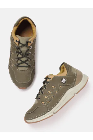 Woodland Men Round-Toe Everyday Nubuck Sneakers