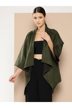 Chemistry Suede Open-Front Coat