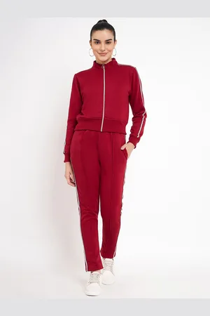 BRINN Women Mock Collar Tracksuit
