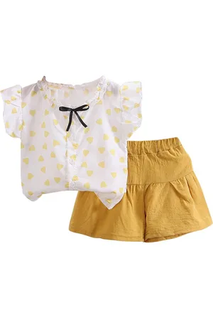 Stylecast Girls White Printed Shirt Trouser