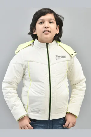 Crimsoune Club Boys Hooded Neck Long Sleeve Lightweight Padded Jacket