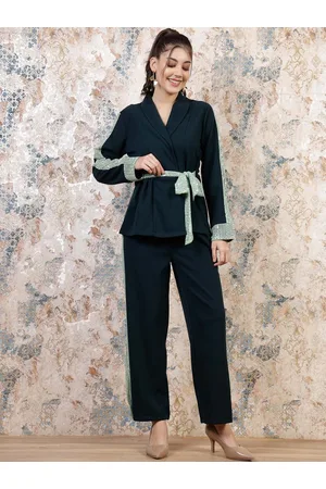ATHENA Embellished Sequinned Blazer With Trousers
