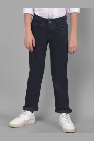 Crimsoune Club Boys Slim Fit Heavy Fade Clean Look Stretchable Jeans