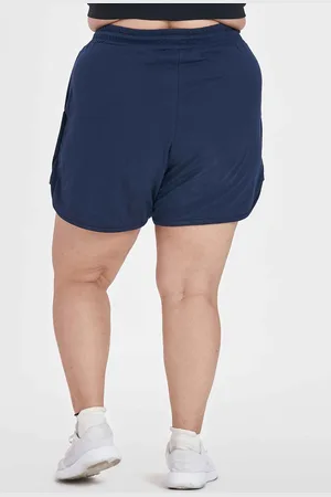 Spirit Animal Women Plus Size Mid Rise Cotton Sports Shorts