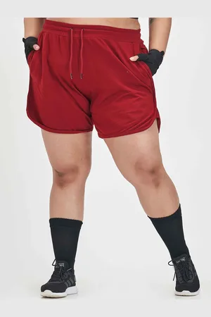 Spirit Animal Women Plus Size High-Rise Training or Gym Sports Shorts
