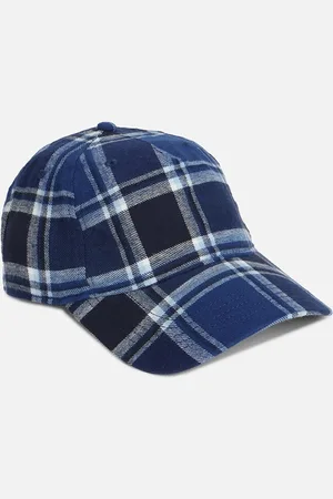 Forever 21 Men Checked Pure Cotton Baseball Cap