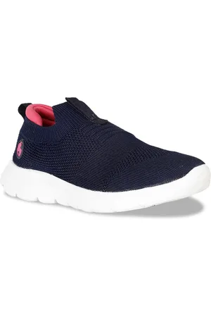 Bubblegummers Girls Textured Contrast Sole Slip-On Sneakers