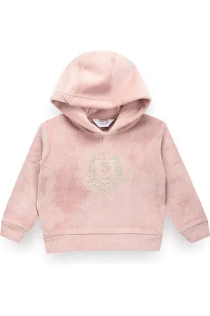 Ralph Lauren Girls Striped Hooded Cotton Pullover