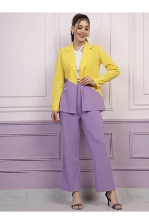 ATHENA Colourblocked Coat & Palazzos