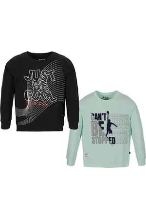 3 PIN Boys Pack Of 2 Printed Long Sleeves Cotton T-shirts