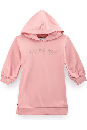 Ralph Lauren Girls Hooded Cotton Dress
