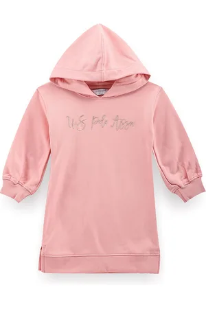 Ralph Lauren Girls Hooded Cotton Dress