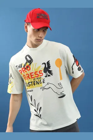 Highlander Unisex Graphic Printed Drop Shoulder Sleeves Oversized T-shirt